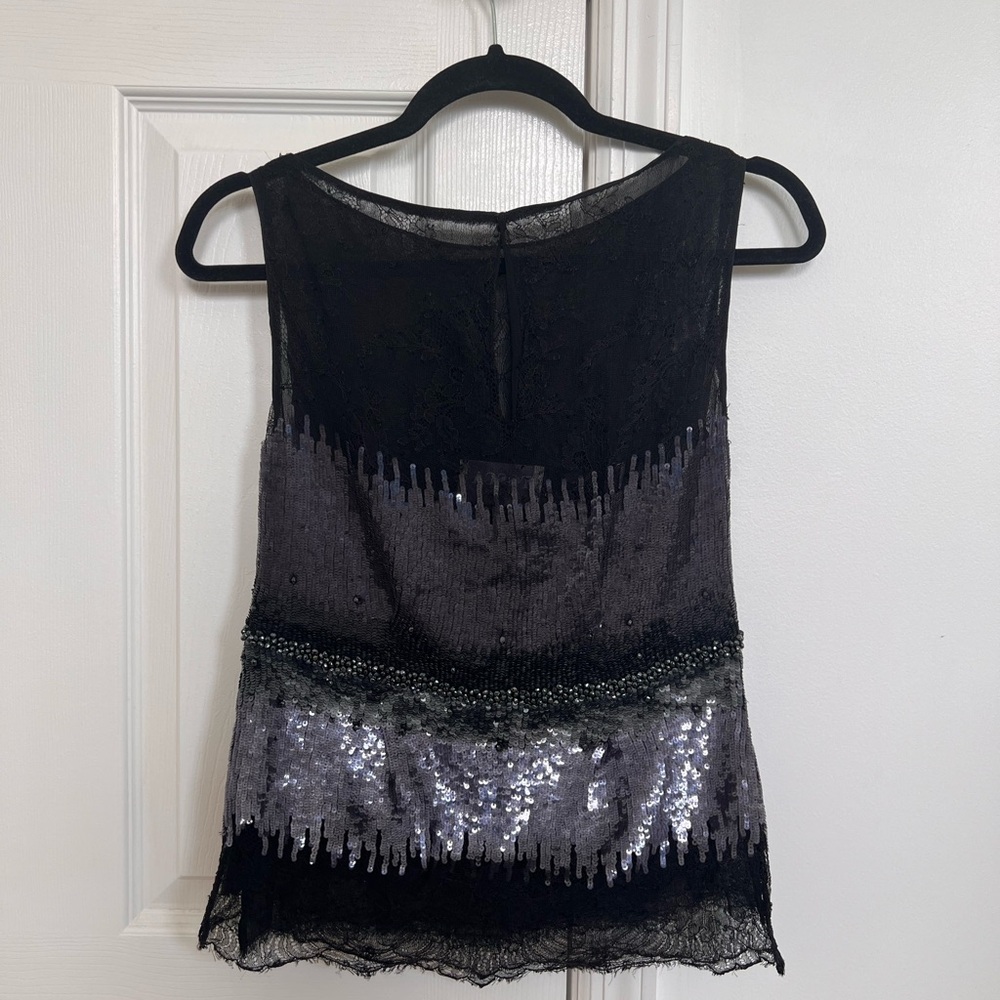 Tosca vintage black sequence tank top!